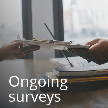 Ongoing surveys