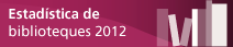 Estad�stica de biblioteques 2012