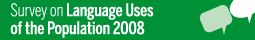 2008 Survey on Language Uses of the Population
