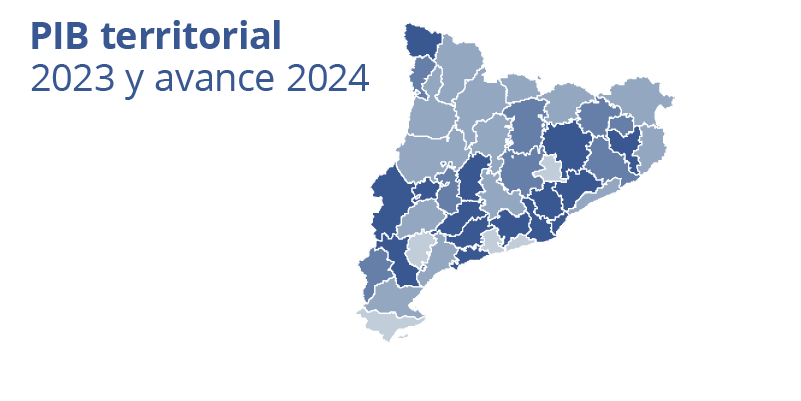 PIB territorial. Cataluña. 2023 y avance 2024