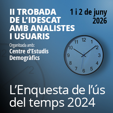 II Trobada de l'Idescat amb analistes i usuaris