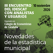 III Trobada de l'Idescat amb Analistes i Usuaris